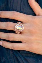 Load image into Gallery viewer, Mystical Treasure Rhinestone Rose Gold Ring Paparazzi Accessories