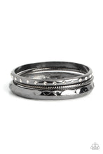 Load image into Gallery viewer, Confidently Curvaceous - Black Bangle Bracelet Paparazzi Accessories