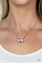 Load image into Gallery viewer, Pristinely Prestigious - Pink Rhinestone Necklace Paparazzi Accessories