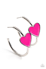 Load image into Gallery viewer, Kiss Up - Pink Earrings Paparazzi Accessories