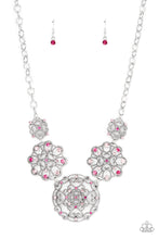 Load image into Gallery viewer, Royally Romantic - Pink Rhinestone Necklace Paparazzi Accessories