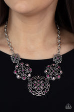 Load image into Gallery viewer, Royally Romantic - Pink Rhinestone Necklace Paparazzi Accessories