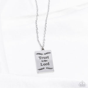 faith,long necklace,white,All About Trust - White Necklace