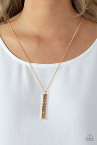 faith,gold,short necklace,Matt 7:7 - Gold Necklace