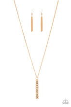 Load image into Gallery viewer, Matt 7:7 - Gold Necklace Paparazzi Accessories