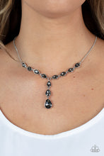 Load image into Gallery viewer, Park Avenue A-Lister - Silver Rhinestone Necklace Paparazzi Accessories