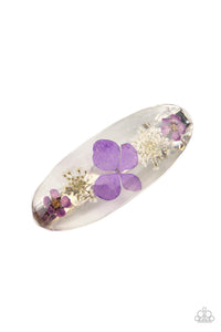 Alligator Clip,floral,Floral Flurry - Purple Hair Accessory