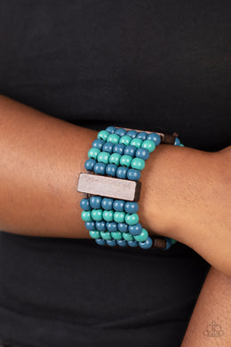 Island Soul - Blue Bracelet Paparazzi Accessories
