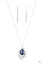Load image into Gallery viewer, Titanic Trinket - Blue Cat&#39;s Eye Necklace Paparazzi Accessories