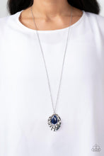 Load image into Gallery viewer, Titanic Trinket - Blue Cat&#39;s Eye Necklace Paparazzi Accessories