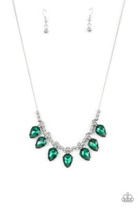 autopostr_pinterest_58290,green,rhinestones,short necklace,Crown Jewel Couture - Green Rhinestone Necklace