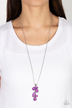 Load image into Gallery viewer, Wild Bunch Flair - Purple Stone Necklace Paparazzi Accessories