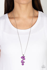 autopostr_pinterest_58290,crackle stone,long  necklace,purple,Wild Bunch Flair - Purple Stone Necklace