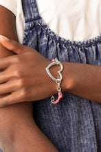 Load image into Gallery viewer, Flirty Flavour - Pink Heart Bracelet Paparazzi Accessories