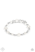 Load image into Gallery viewer, Chicly Celebrity White Pearl Coil Bracelet Paparazzi Accessories