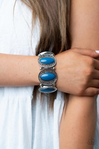 blue,stretchy,Eastern Escapade - Blue Stretchy Bracelet