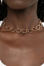 Load image into Gallery viewer, 90s Nostalgia - Copper Choker Necklace Paparazzi Accessories