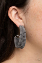 Load image into Gallery viewer, Rural Guru - Silver Hoop Earrings Paparazzi Accessories