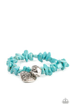 Load image into Gallery viewer, Love You to Pieces - Blue Bracelet Paparazzi Accessories