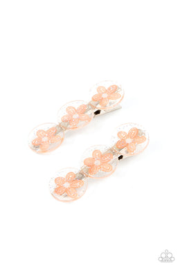 Pamper Me in Posies - Orange Hair Accessory Paparazzi Accessories