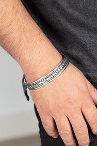 cuff,silver,Modern Metalhead - Silver Cuff Bracelet