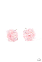 Load image into Gallery viewer, Bunches of Bubbly - Pink Seed Bead Post Earrings Paparazzi Accessories