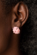 Load image into Gallery viewer, Bunches of Bubbly - Pink Seed Bead Post Earrings Paparazzi Accessories