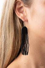 Load image into Gallery viewer, Right as RAINBOW - Black Seed Bead Post Earrings Paparazzi Accessories