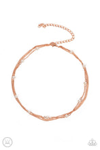 Load image into Gallery viewer, Daintily Dapper - Copper Choker Necklace Paparazzi Accessories