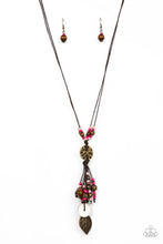 Load image into Gallery viewer, Knotted Keepsake - Pink Necklace Paparazzi Accessories
