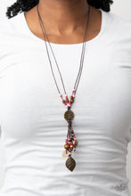 Load image into Gallery viewer, Knotted Keepsake - Pink Necklace Paparazzi Accessories