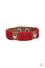 Load image into Gallery viewer, Lusting for Wanderlust - Red Leather Bracelet Paparazzi Accessories