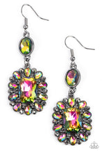 Load image into Gallery viewer, Capriciously Cosmopolitan - Multi Oil Spill Rhinestone Earrings Paparazzi Accessories