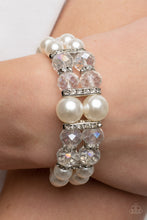 Load image into Gallery viewer, Timelessly Tea Party - White Pearl Stretchy Bracelet Paparazzi Accessories