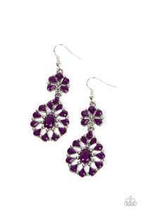 fishhook,purple,Posh Palooza - Purple Earrings