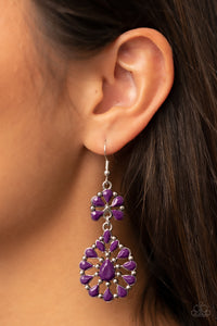 fishhook,purple,Posh Palooza - Purple Earrings