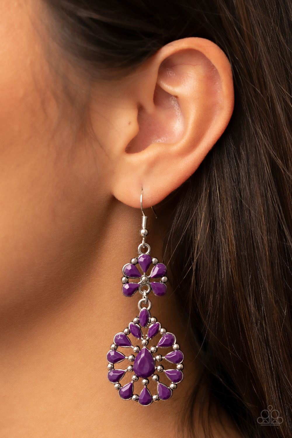 Posh Palooza - Purple Earrings Paparazzi Accessories