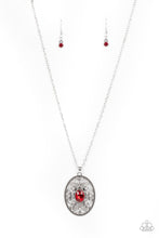 Load image into Gallery viewer, Sonata Swing - Red Rhinestone Necklace Paparazzi Accessories