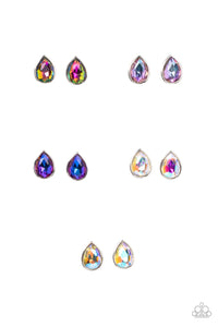 multi,post,Teardrop Rhinestone Starlet Shimmer Earrings