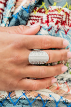 Load image into Gallery viewer, Teeming With Texture Silver Ring Paparazzi Accessories