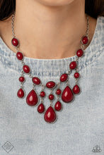 Load image into Gallery viewer, Mediterranean Mystery Red Necklace Paparazzi Accessories