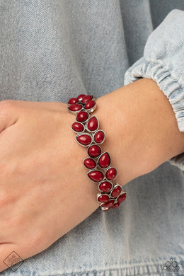 Marina Romance Red Bracelet Paparazzi Accessories