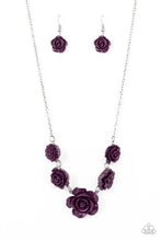 Load image into Gallery viewer, PRIMROSE and Pretty - Purple Floral Necklace Paparazzi Accessories
