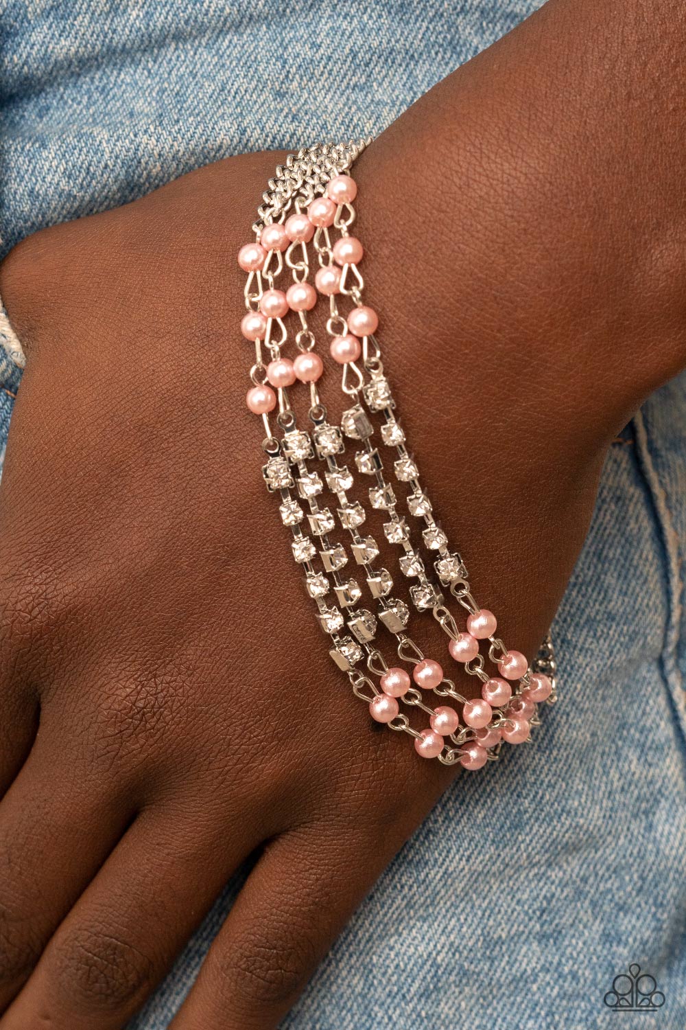 Experienced in Elegance - Pink Pearl Bracelet Paparazzi Accessories