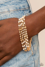 Load image into Gallery viewer, Experienced in Elegance - Gold Pearl Bracelet Paparazzi Accessories