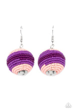Load image into Gallery viewer, Zest Fest - Purple Seed Bead Earrings Paparazzi Accessories
