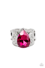 Load image into Gallery viewer, Kinda a Big Deal - Pink Rhinestone Ring Paparazzi Accessories
