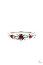 Load image into Gallery viewer, Expert Elegance - Red Rhinestone Hinge Bracelet Paparazzi Accessories