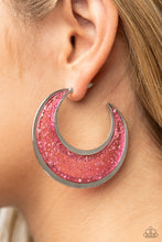 Load image into Gallery viewer, Charismatically Curvy - Pink Hoop Earrings Paparazzi Acessories