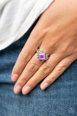 Mind-Blowing Brilliance - Purple Iridescent Ring Paparazzi Accessories